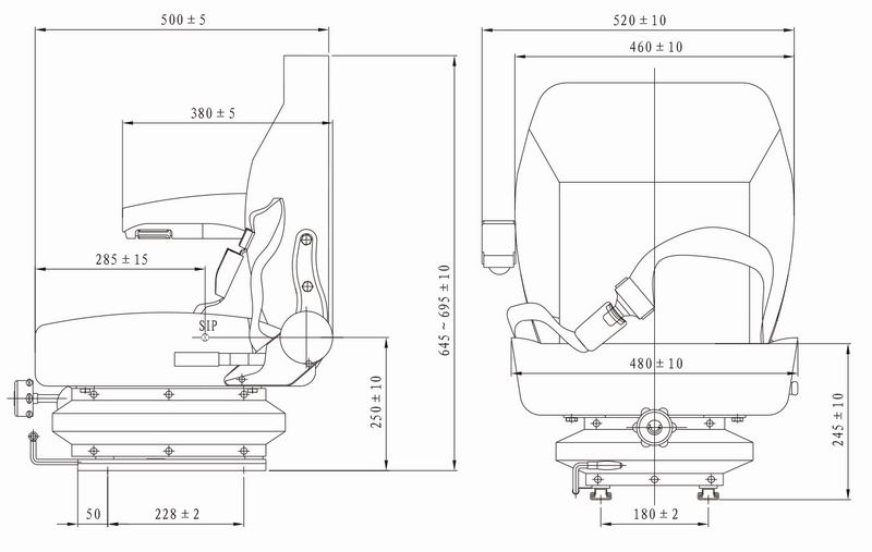 W3.5K-07A-10-00A型-机械减震座椅-2